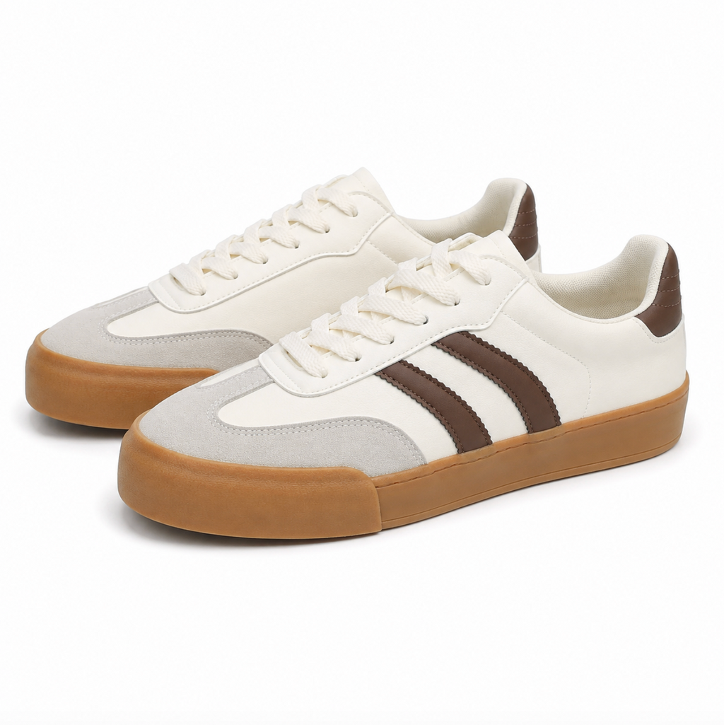 Men’s Flat Casual Sneakers – Lightweight Everyday Trainers with Modern Streetwear Style
